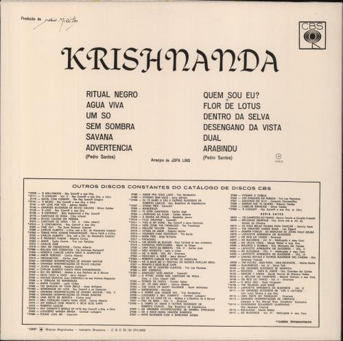 Pedro Santos Krishnanda vinyl LP album (LP record) UK 3SFLPKR856084