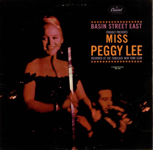 Peggy Lee Basin Street East vinyl LP album (LP record) US PEGLPBA496573