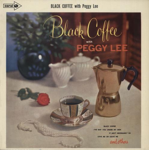 Peggy Lee Black Coffee vinyl LP album (LP record) UK PEGLPBL718653