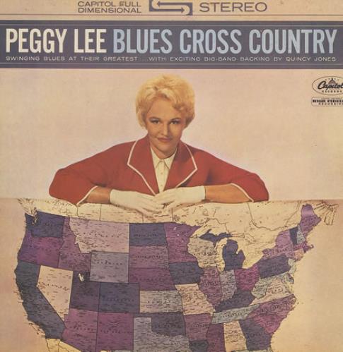 Peggy Lee Blues Cross Country vinyl LP album (LP record) French PEGLPBL374316