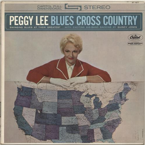 Peggy Lee Blues Cross Country vinyl LP album (LP record) US PEGLPBL697956