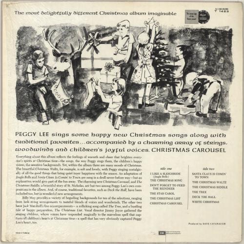 Peggy Lee Christmas Carousel vinyl LP album (LP record) Dutch PEGLPCH509746