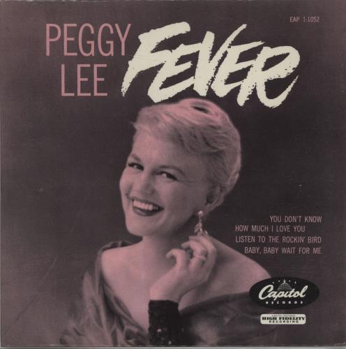Peggy Lee Fever EP 7" vinyl single (7 inch record / 45) UK PEG07FE668064
