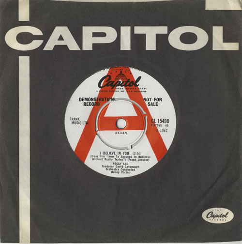 Peggy Lee I Believe In You 7" vinyl single (7 inch record / 45) UK PEG07IB473734