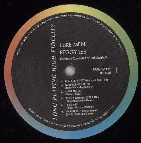 Peggy Lee I Like Men! - 180gm vinyl LP album (LP record) UK PEGLPIL874812