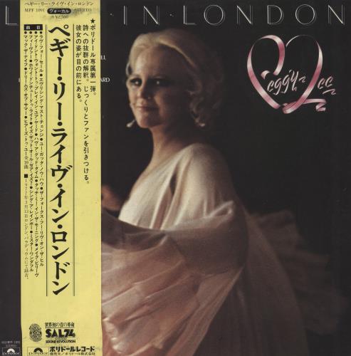 Peggy Lee Live In London vinyl LP album (LP record) Japanese PEGLPLI872915