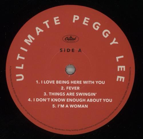 Peggy Lee Ultimate Peggy Lee 2-LP vinyl record set (Double LP Album) UK PEG2LUL881605