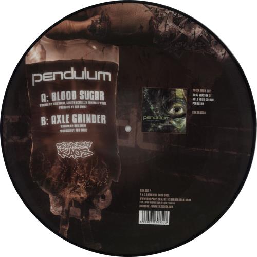 Pendulum Blood Sugar 12" vinyl picture disc (12 inch picture record) UK PNU2PBL753089