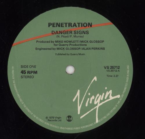 Penetration Danger Signs 12" vinyl single (12 inch record / Maxi-single) UK PEN12DA159880