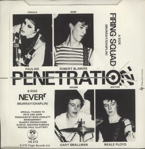 Penetration Firing Squad - P/S 7" vinyl single (7 inch record / 45) UK PEN07FI89091