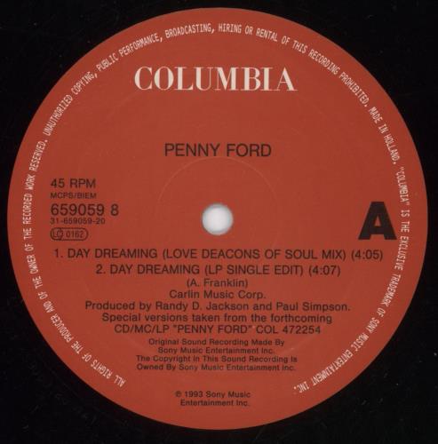 Penny Ford Daydreaming 12" vinyl single (12 inch record / Maxi-single) UK PF812DA891105