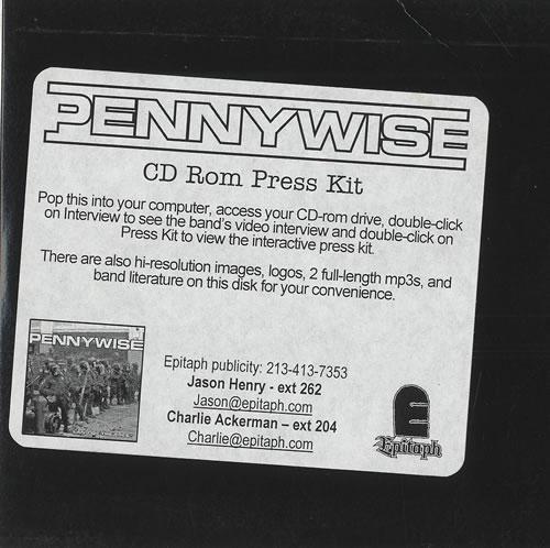 Pennywise Land Of The Free CD-ROM US PNYROLA465830