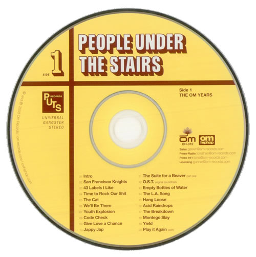 People Under The Stairs The Om Years 2 CD album set (Double CD) US PUN2CTH509761