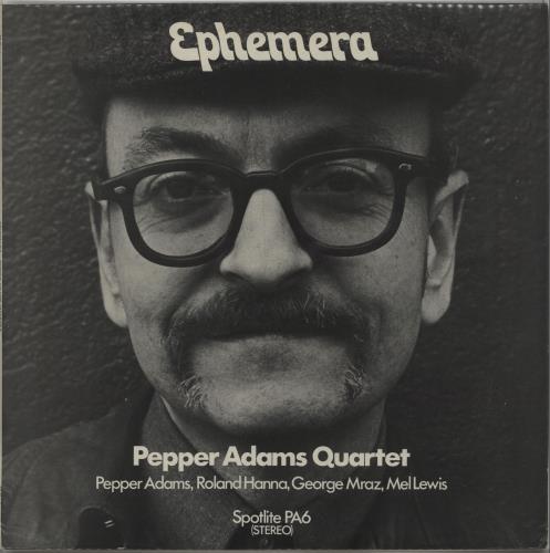 Pepper Adams Ephemera vinyl LP album (LP record) UK PI1LPEP668477