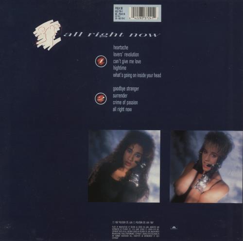 Pepsi & Shirlie All Right Now - hype sticker + poster vinyl LP album (LP record) UK P&SLPAL136957