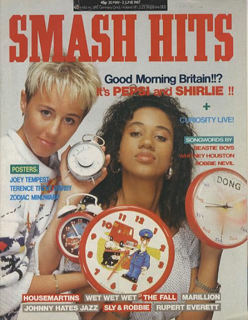 Pepsi & Shirlie Smash Hits - May 1987 magazine UK P&SMASM343822