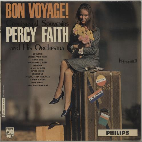 Percy Faith (Jazz) Bon Voyage! Continental Souvenirs vinyl LP album (LP record) UK PFHLPBO677961