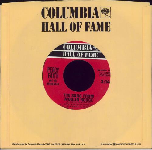 Percy Faith (Jazz) The Theme From 'A Summer Place' 7" vinyl single (7 inch record / 45) US PFH07TH807919