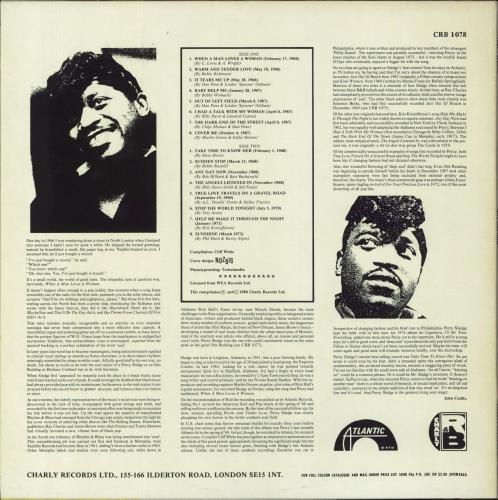 Percy Sledge Any Day Now vinyl LP album (LP record) UK PSLLPAN281703