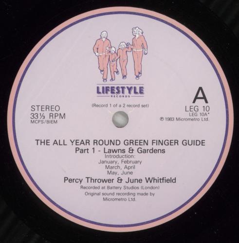Percy Thrower All Year Round-Green Finger Guide vinyl LP album (LP record) UK 18YLPAL875138
