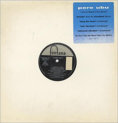 Pere Ubu Breath 12" vinyl single (12 inch record / Maxi-single) US UBU12BR410724