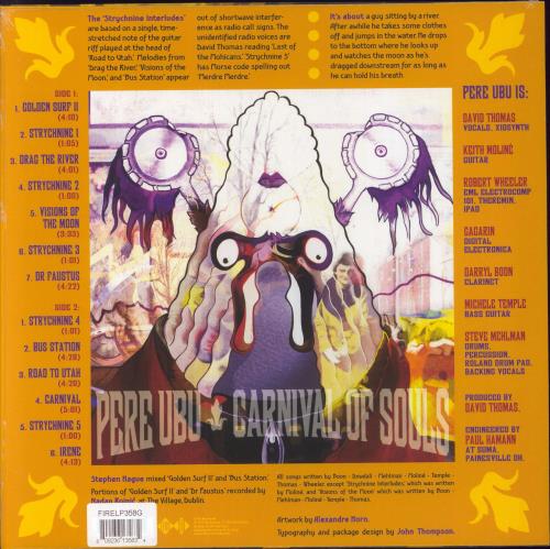 Pere Ubu Carnival Of Souls - Gold Vinyl vinyl LP album (LP record) UK UBULPCA829429