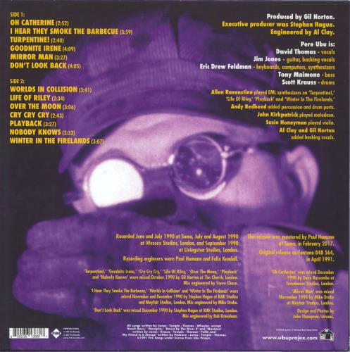 Pere Ubu Worlds In Collision vinyl LP album (LP record) UK UBULPWO800501