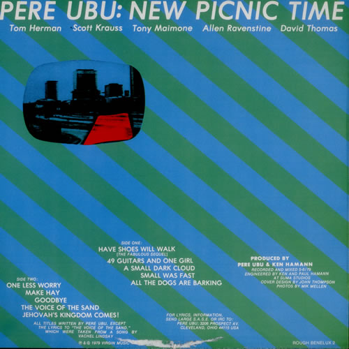Pere Ubu New Picnic Time Dutch vinyl LP album (LP record) (518663)