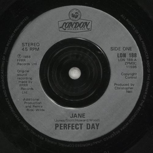 Perfect Day Jane 7" vinyl single (7 inch record / 45) UK PDA07JA881890