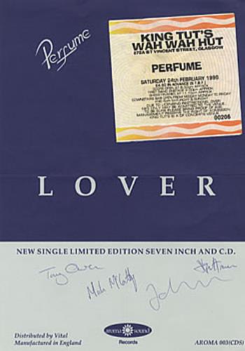 Perfume Autographed Flyer & Concert Ticket handbill UK PFUHBAU321446