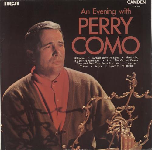 Perry Como An Evening With Perry Como vinyl LP album (LP record) UK PA9LPAN745496