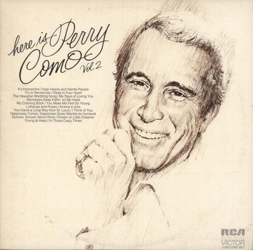 Perry Como Here Is Perry Como Vol. 2 2-LP vinyl record set (Double LP Album) UK PA92LHE743077