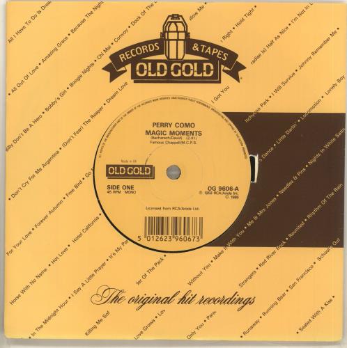 Perry Como Magic Moments 7" vinyl single (7 inch record / 45) German PA907MA713742