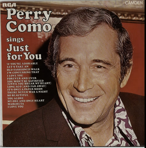 Perry Como Sings Just For You vinyl LP album (LP record) UK PA9LPSI629366