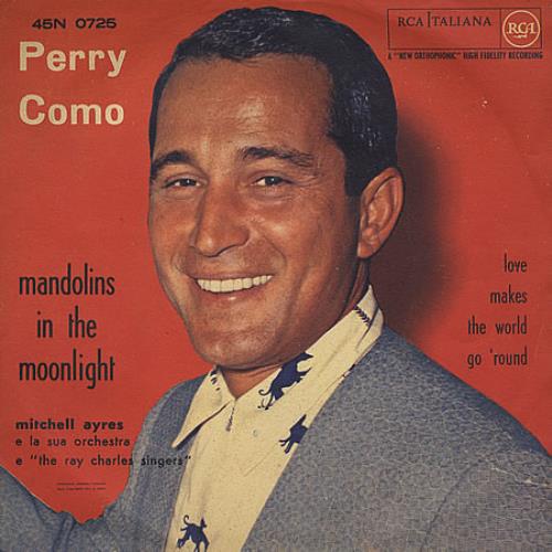 Perry Como Mandolins In The Moonlight Italian 7" vinyl single (7 inch