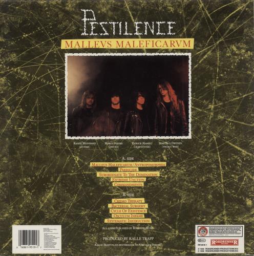 Pestilence Malleus Maleficarum - EX vinyl LP album (LP record) Dutch P45LPMA581844