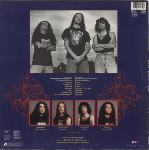 Pestilence Testimony Of The Ancients vinyl LP album (LP record) Dutch P45LPTE581845