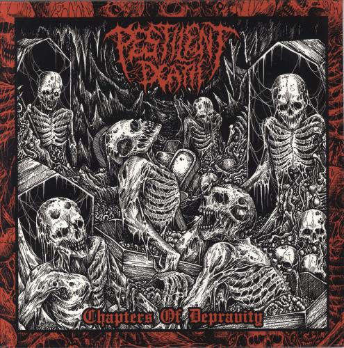 Pestilent Death Chapters Of Depravity vinyl LP album (LP record) US 497LPCH794549