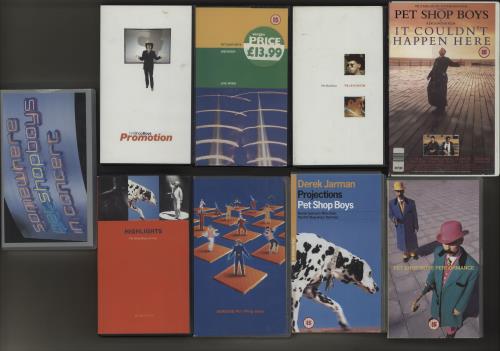 Pet Shop Boys A Collection of VHS Releases video (VHS or PAL or NTSC) UK PSBVIAC663415