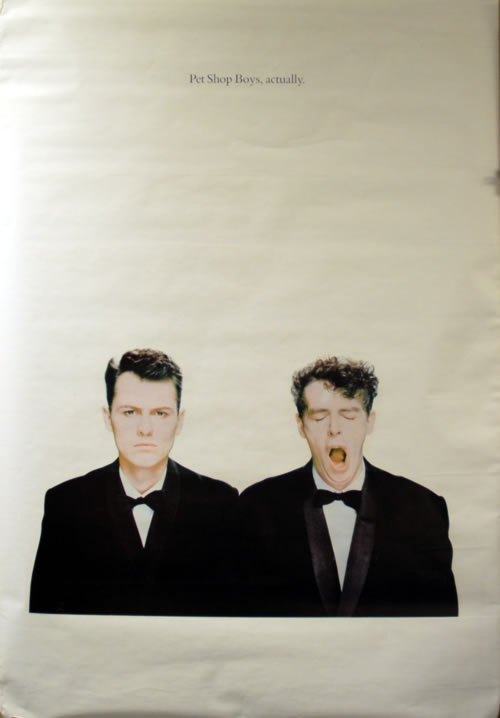 Pet Shop Boys Actually poster UK PSBPOAC13946