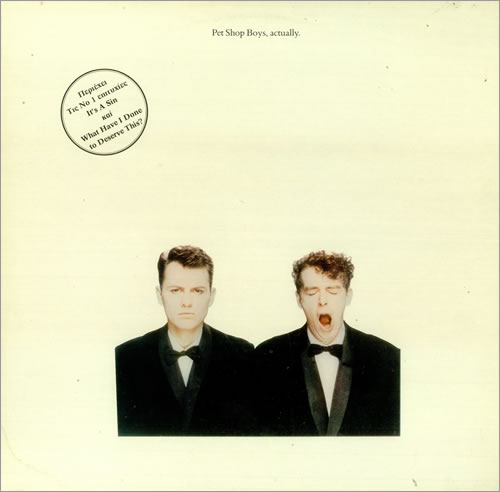 Pet Shop Boys Actually vinyl LP album (LP record) Greek PSBLPAC444916