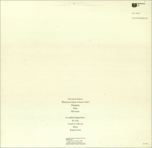 Pet Shop Boys Actually vinyl LP album (LP record) Greek PSBLPAC444916