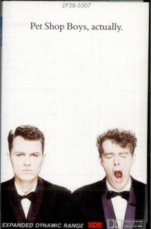 Pet Shop Boys Actually cassette album Japanese PSBCLAC500399