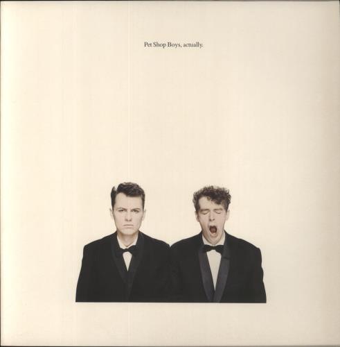Pet Shop Boys Actually vinyl LP album (LP record) UK PSBLPAC859857