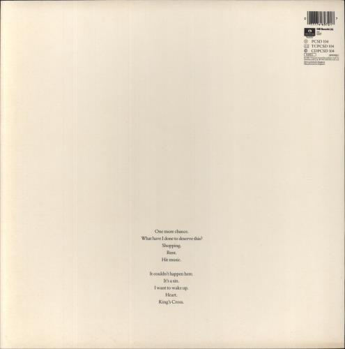 Pet Shop Boys Actually vinyl LP album (LP record) UK PSBLPAC859857