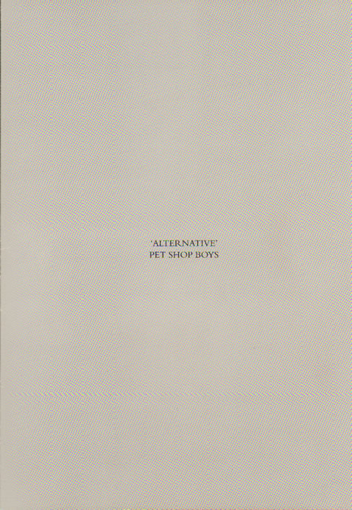 Pet Shop Boys Alternative media press kit UK PSBKIAL639112