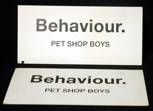 Pet Shop Boys Behaviour - Three Display Boards display UK PSBDIBE622367