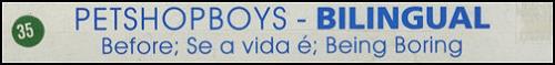 Pet Shop Boys Bilingual video (VHS or PAL or NTSC) UK PSBVIBI263995