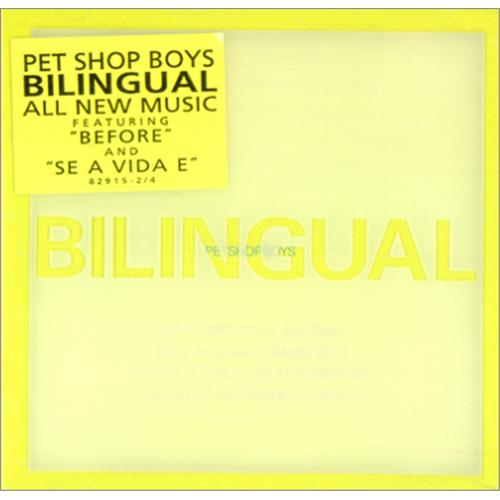 Pet Shop Boys Bilingual CD album (CDLP) US PSBCDBI72210