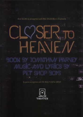 Pet Shop Boys Closer To Heaven tour programme UK PSBTRCL752436